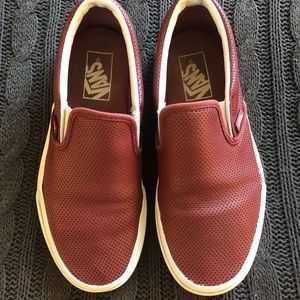 Vans classic slip-ons leather